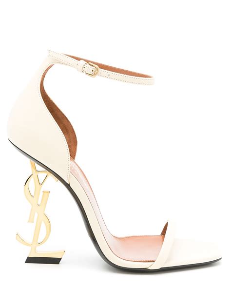 yves saint laurent white heels|Saint Laurent ysl heels price.